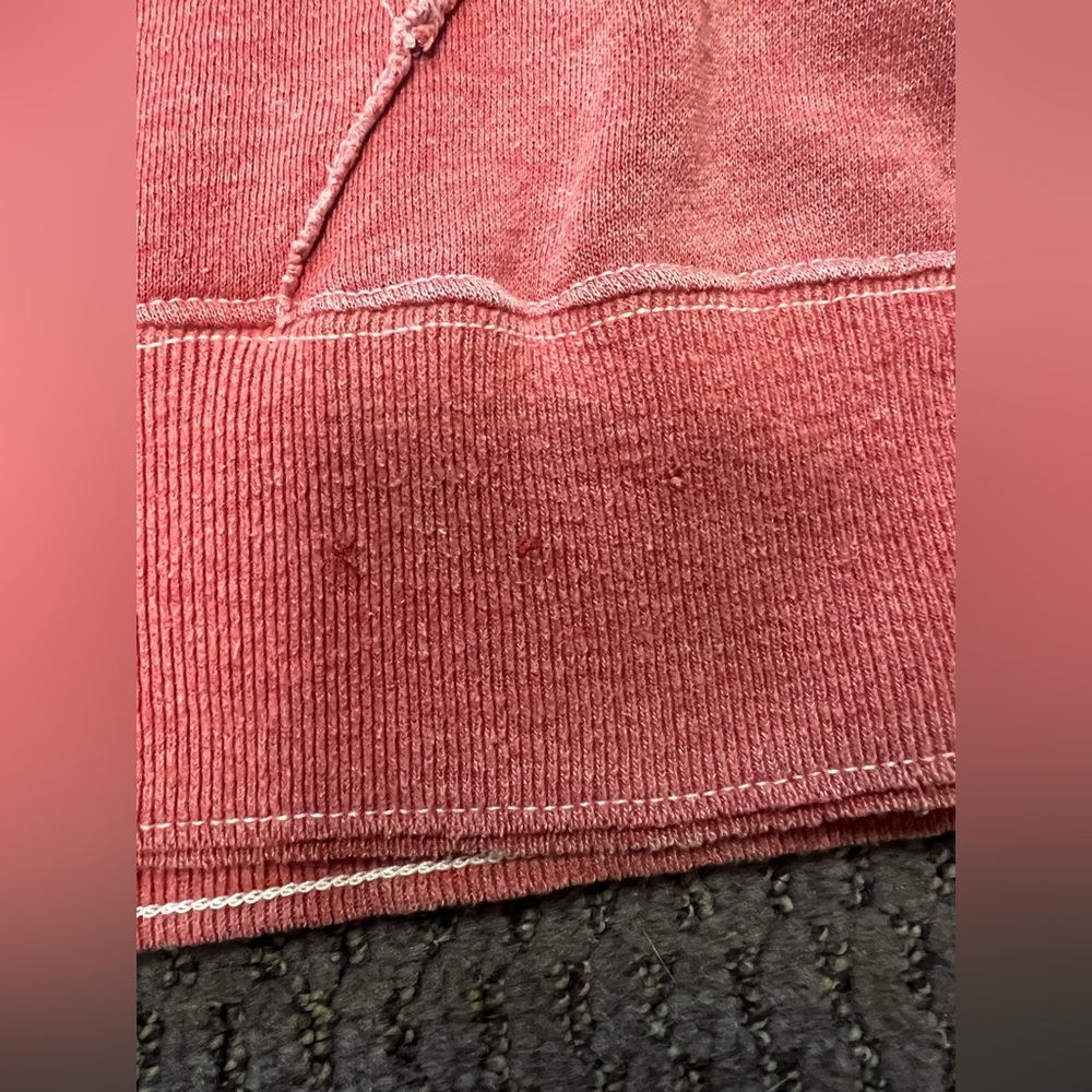 Abercrombie & Fitch Vintage Red Cooper Kiln Hoodie ASO Jessica Simpson - Picture 7 of 11